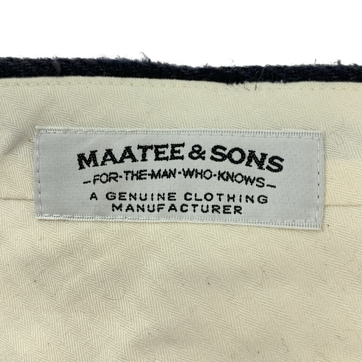 MAATEE&SONS / マーティー&サンズ | リネン ヘリンボーン スラックス パンツ |