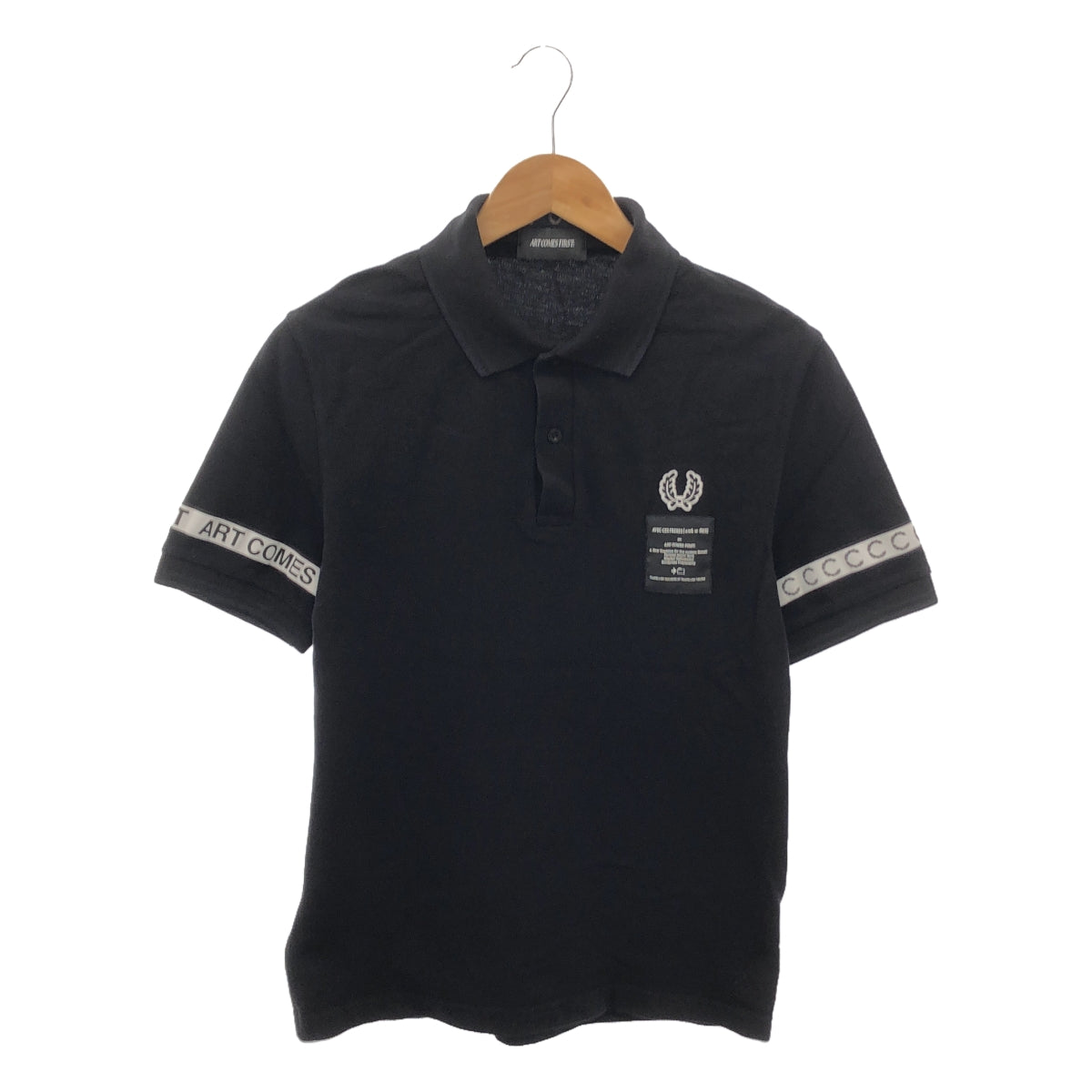 FRED PERRY / Fred Perry | × ART COMES FIRST / Art Comes First Polo shirt cut and sew | 38 | Black | Men's