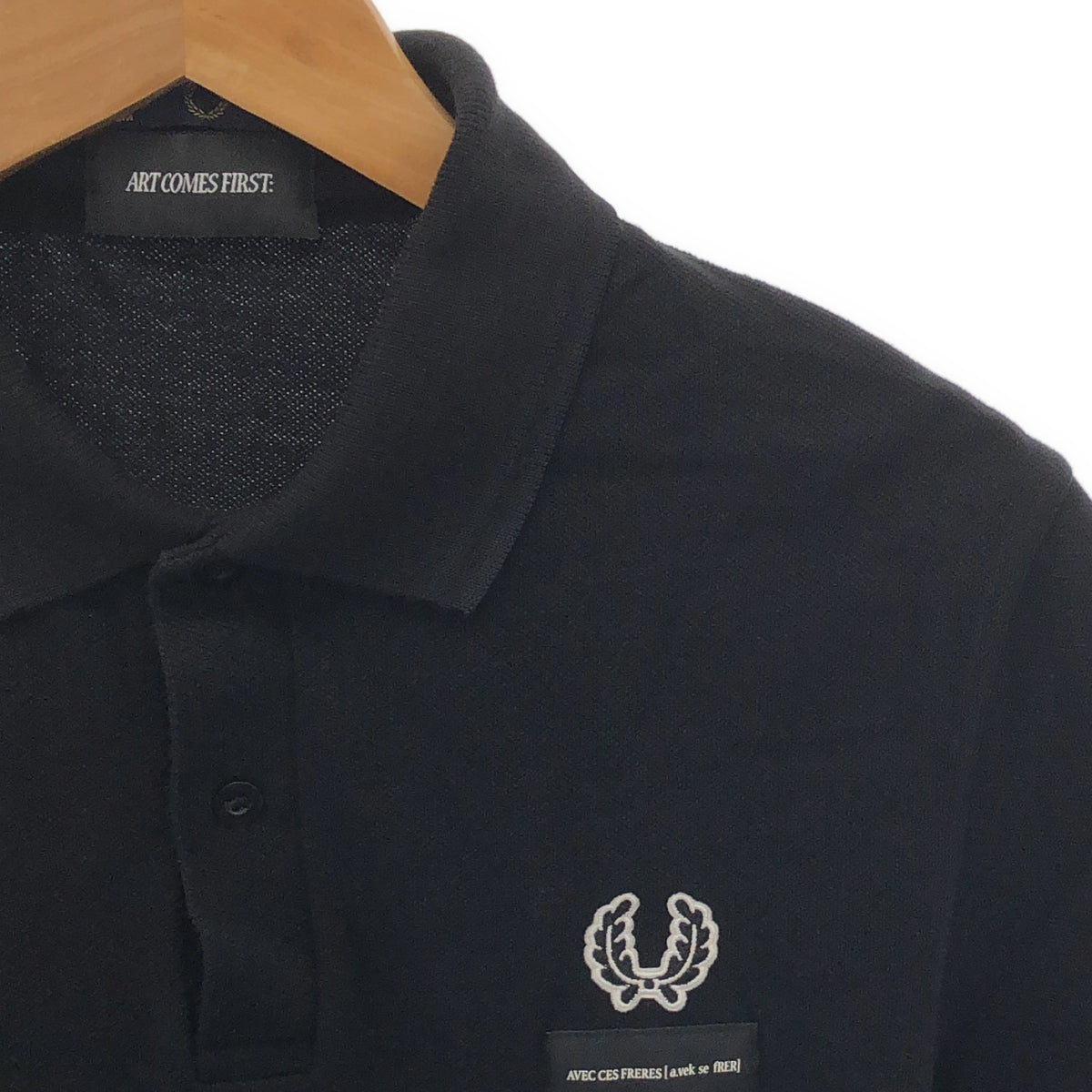 FRED PERRY / Fred Perry | × ART COMES FIRST / Art Comes First Polo shirt cut and sew | 38 | Black | Men's