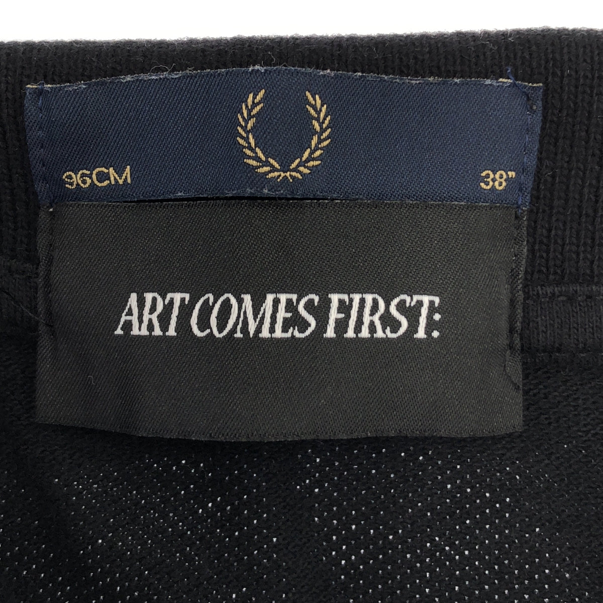 FRED PERRY / Fred Perry | × ART COMES FIRST / Art Comes First Polo shirt cut and sew | 38 | Black | Men's