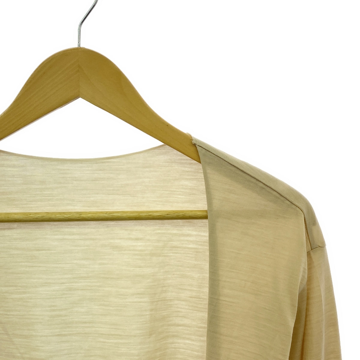 ironari / Ironari | 2022秋冬 |女高音開襟衫 羊毛女高音開襟衫 | 2 |米色 |女性的