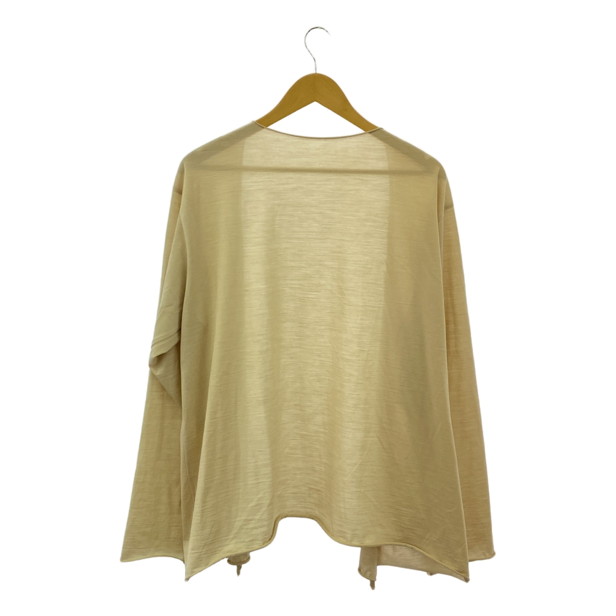 ironari / Ironari | 2022秋冬 |女高音開襟衫 羊毛女高音開襟衫 | 2 |米色 |女性的