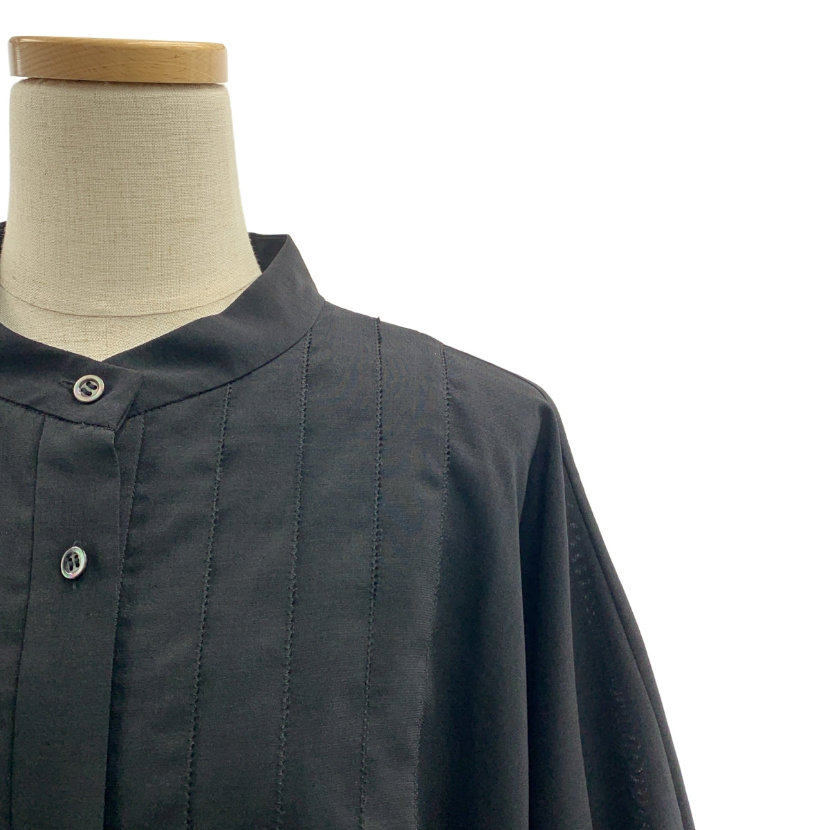 ADORE / 어도어 | 시어 보일 핀탁 볼륨 슬리브 드레스 원피스 / 이너 포함 | 36 |