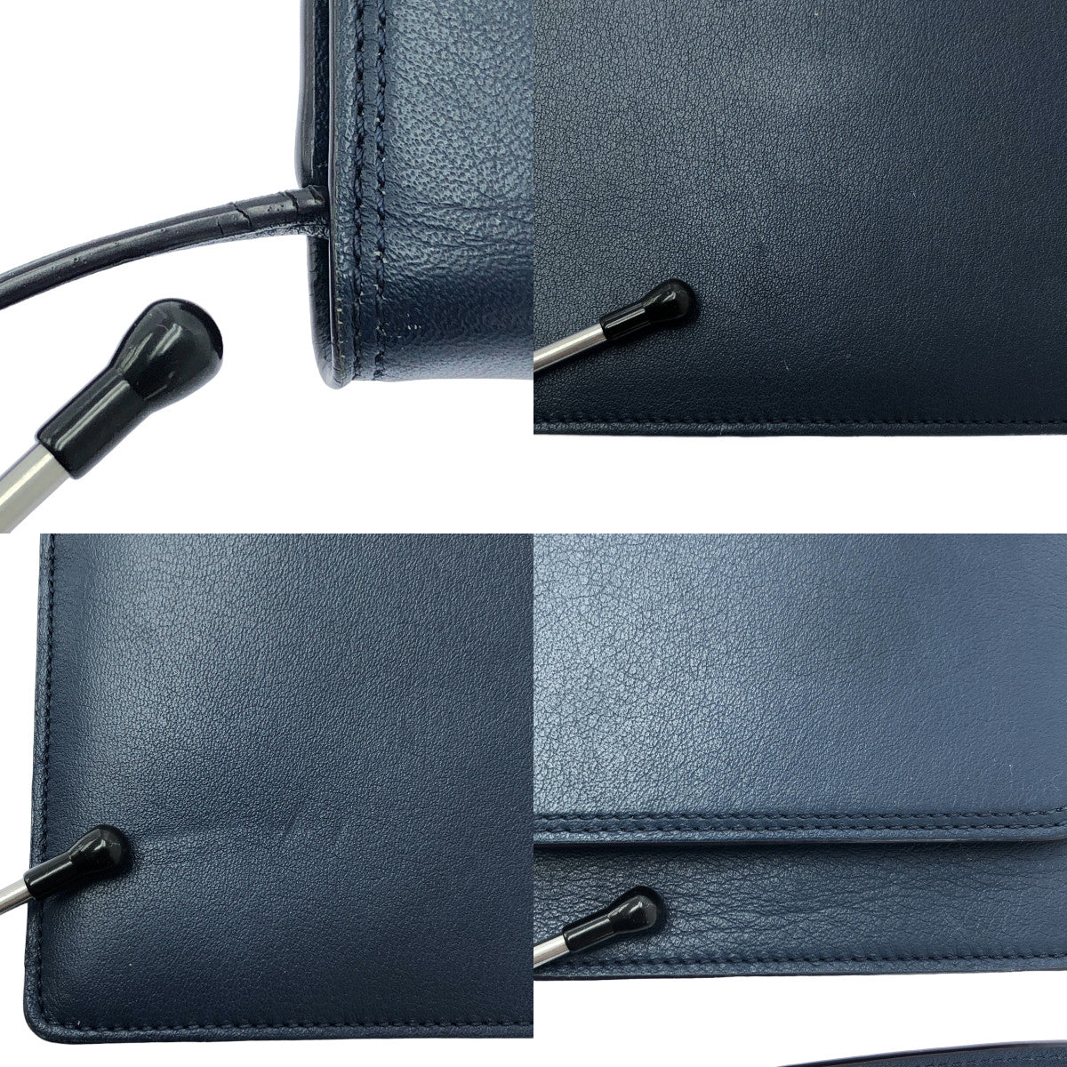 J&M DAVIDSON / ジェイアンドエムデヴィッドソン | 長財布 ショルダー ウォレット | ネイビー | レディース