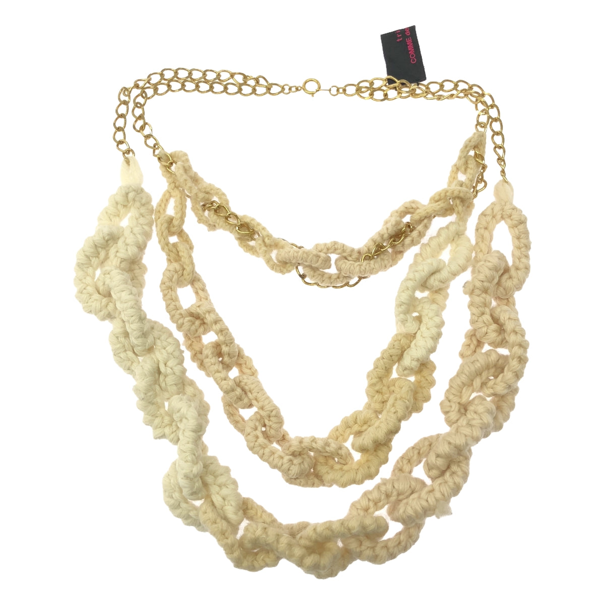 tricot COMME des GARCONS | Knit chain layered necklace |