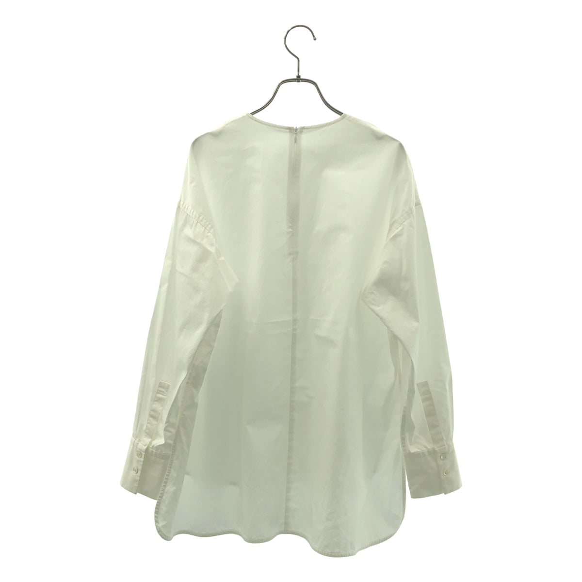 ENCHAINEMENT / アンシェヌマン | コットン バックジップ シャツ ブラウス | F | ホワイト | レディース