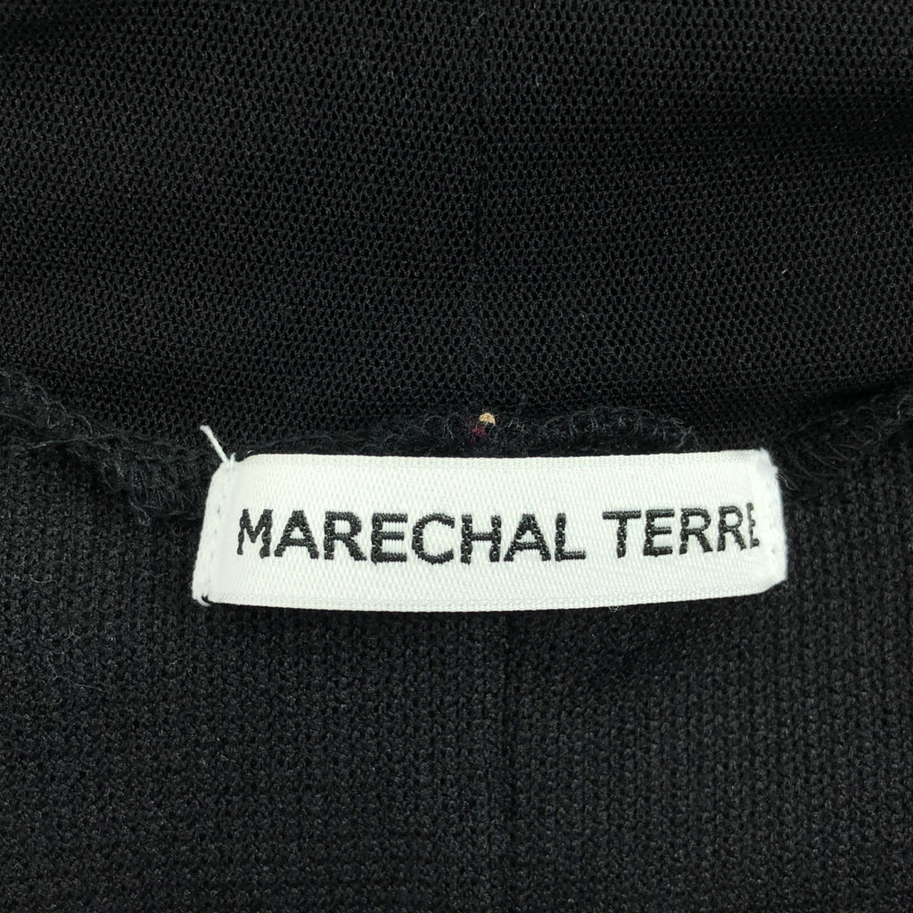 MARECHALTERRE | 羅紋薄紗高領上衣 | 尺寸 2 | 黑色 | 女款