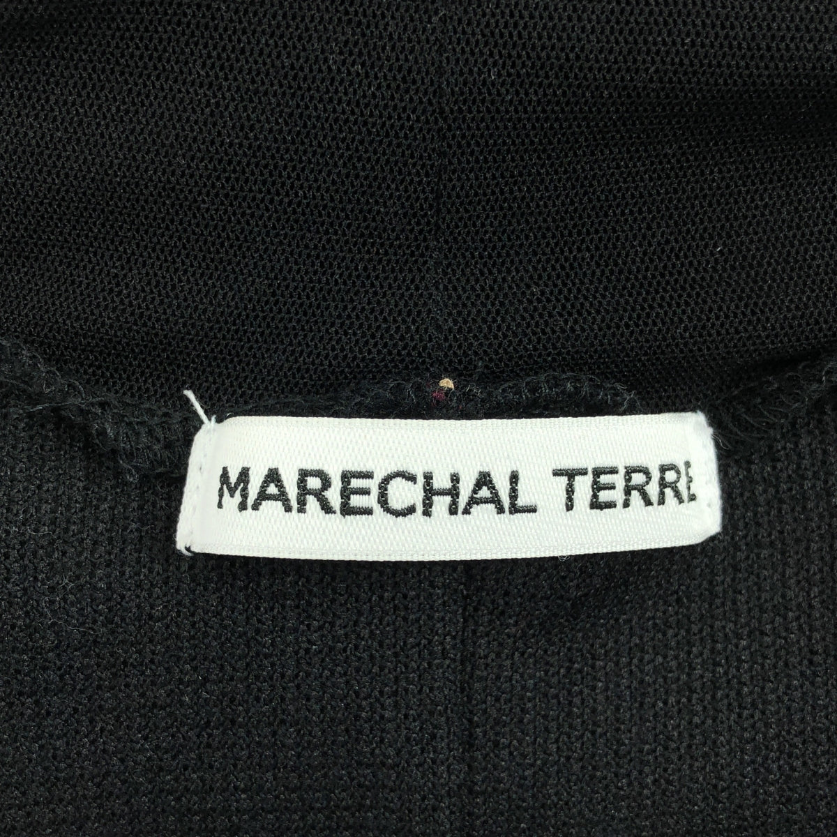 MARECHALTERRE | 羅紋薄紗高領上衣 | 尺寸 2 | 黑色 | 女款
