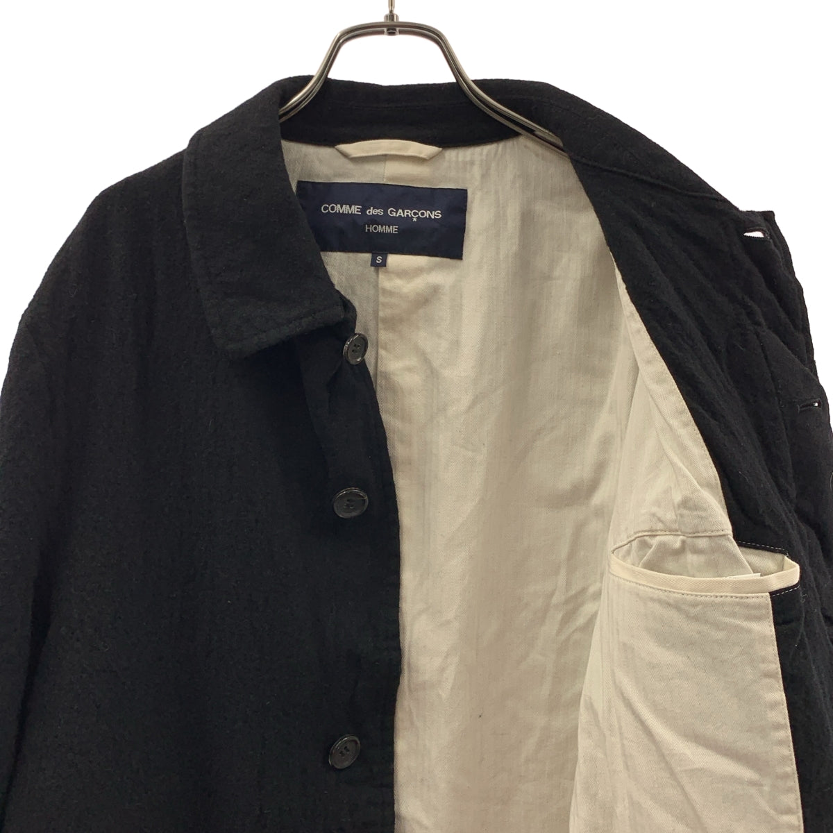 COMME des GARÇONS HOMME | 2021 秋冬 |羊毛嗶嘰氈長外套| SHOPBOP S 號 |男士