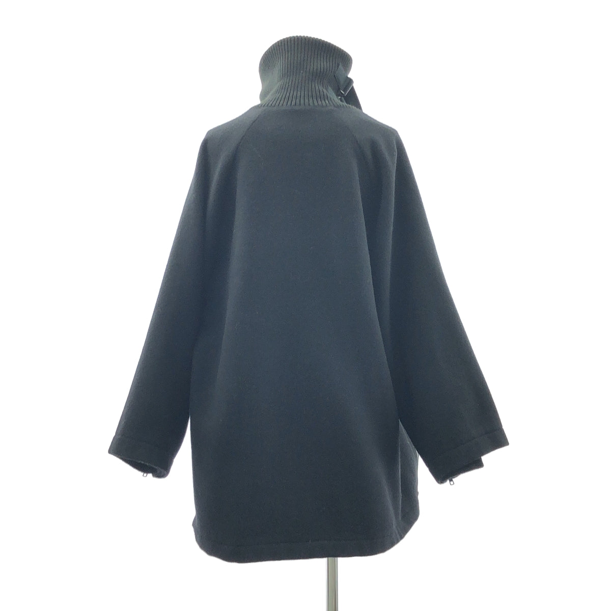 B YOHJI YAMAMOTO | 羊毛大衣拉鍊外套 | 尺寸 1 | 女款