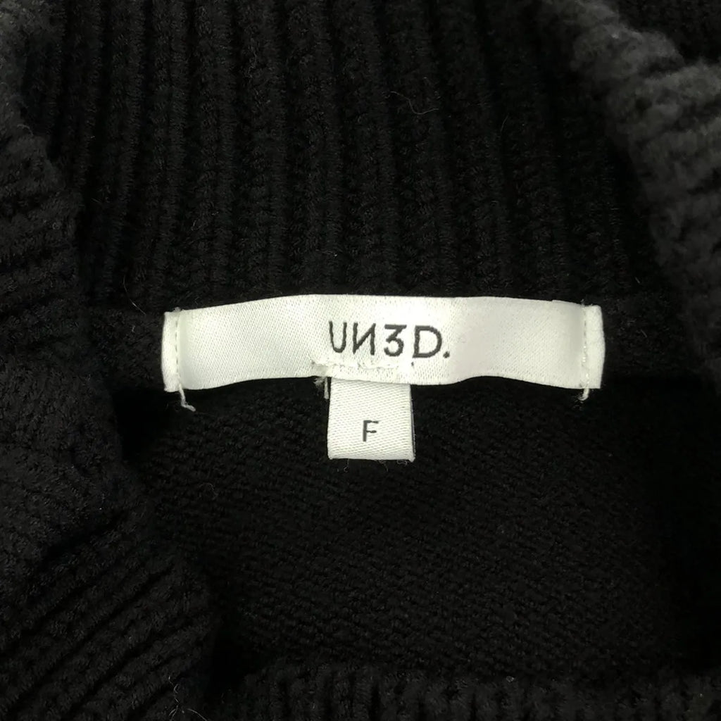 UN3D / アンスリード | ケーブル ロング ニットプルオーバー | F | ブラック | レディース