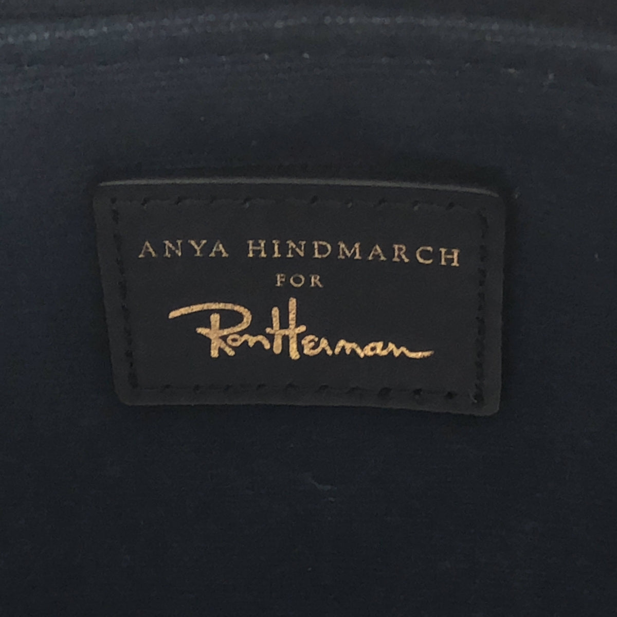 ANYA HINDMARCH / 아니야하인드마치 | × Ron Herman 론하만별주 10주년 기념 모델 캔버스 토트백 | 네이비 |