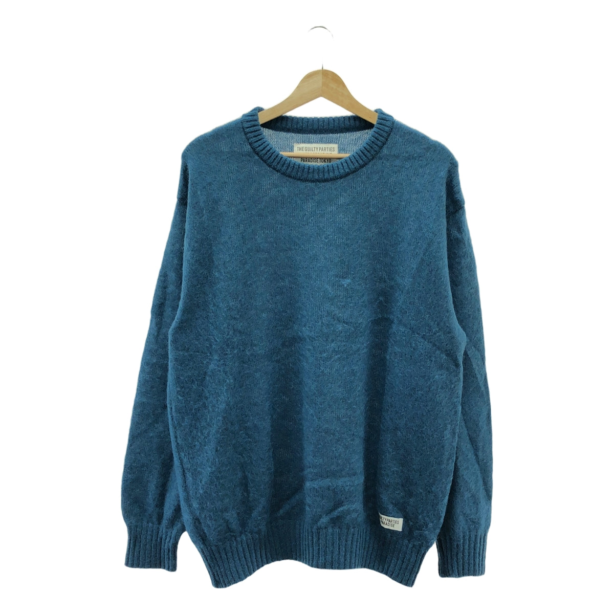 WACKO MARIA / ワコマリア | 2022AW | MOHAIR CREW NECK SWEATER モヘヤ クルーネック セーター | M | ブルー | メンズ