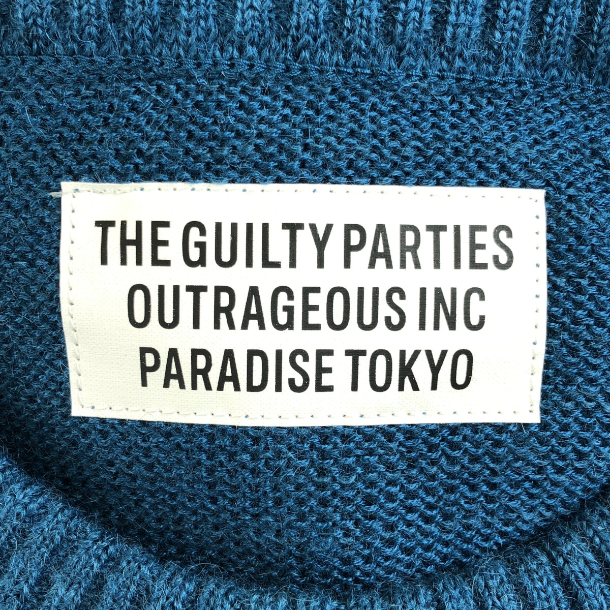 WACKO MARIA / ワコマリア | 2022AW | MOHAIR CREW NECK SWEATER モヘヤ クルーネック セーター | M | ブルー | メンズ