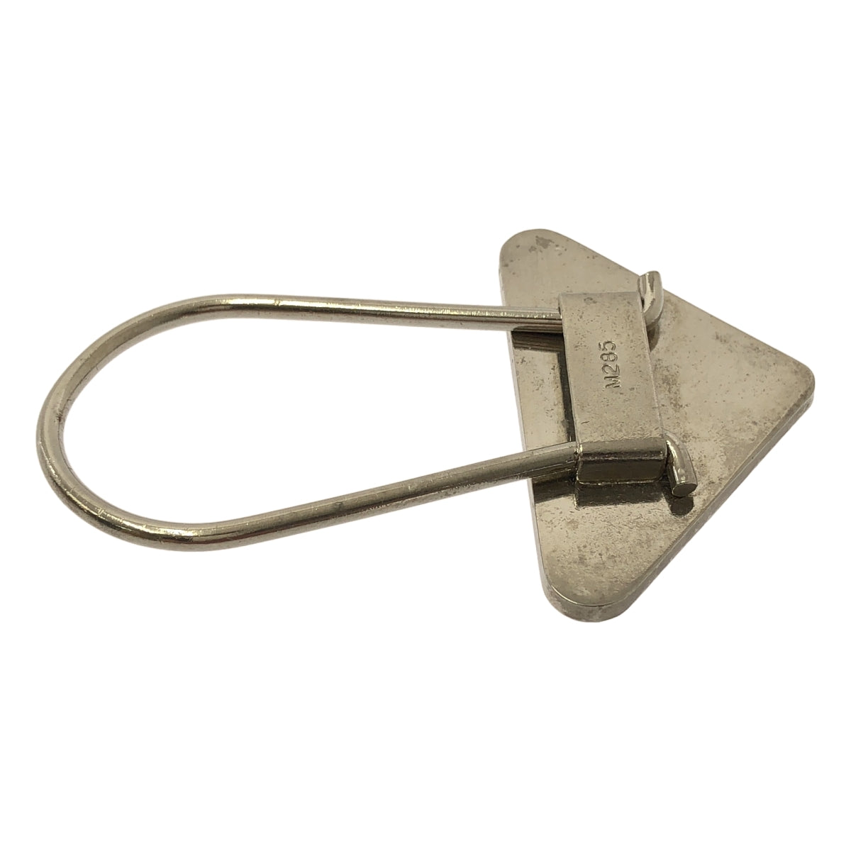 PRADA / プラダ | 三角 ロゴプレート キーリング / M285 |