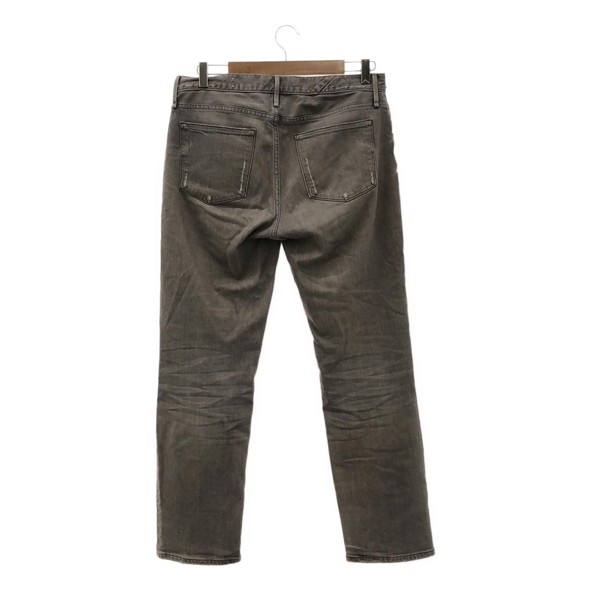 upper hights / アッパーハイツ | THE LIPSTICK ザ リップスティック ダメージ加工 ストレッチ デニムパンツ | 25 | グレー | レディース