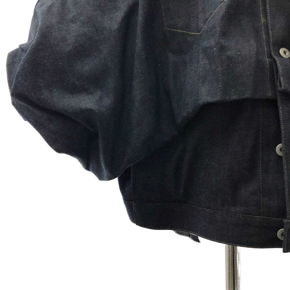 【美品】  JUNYA WATANABE / ジュンヤワタナベ | 2023SS | オーバーサイズ デニム ジャケット | XS | ネイビー | レディース