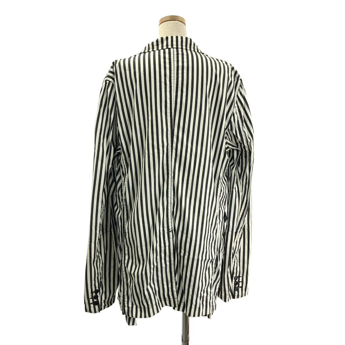 BLACK COMME des GARCONS / 블랙콤 데 갤슨 | 2014SS | 스트라이프 레이어드 테일러드 재킷 | XXL |