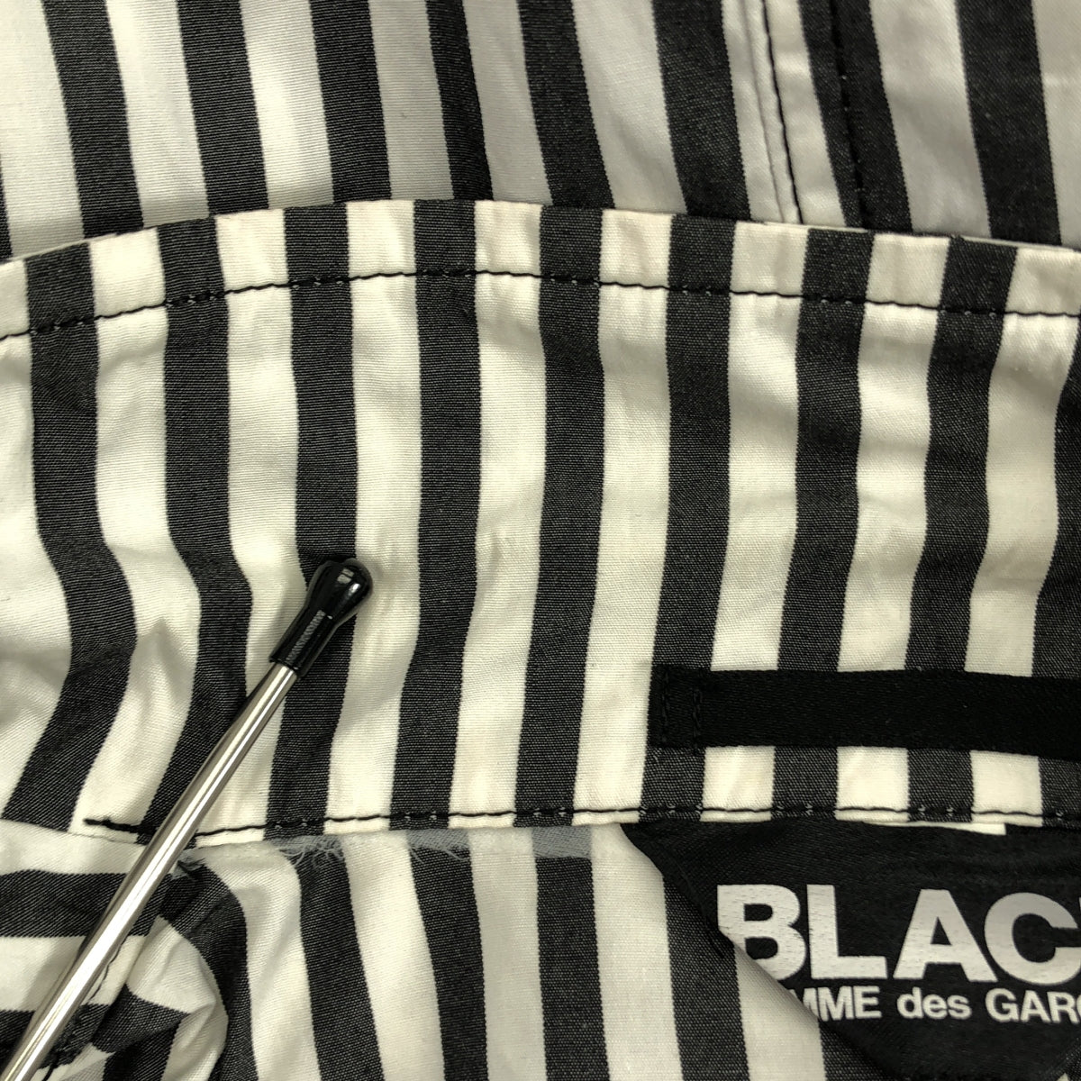 BLACK COMME des GARCONS / 블랙콤 데 갤슨 | 2014SS | 스트라이프 레이어드 테일러드 재킷 | XXL |