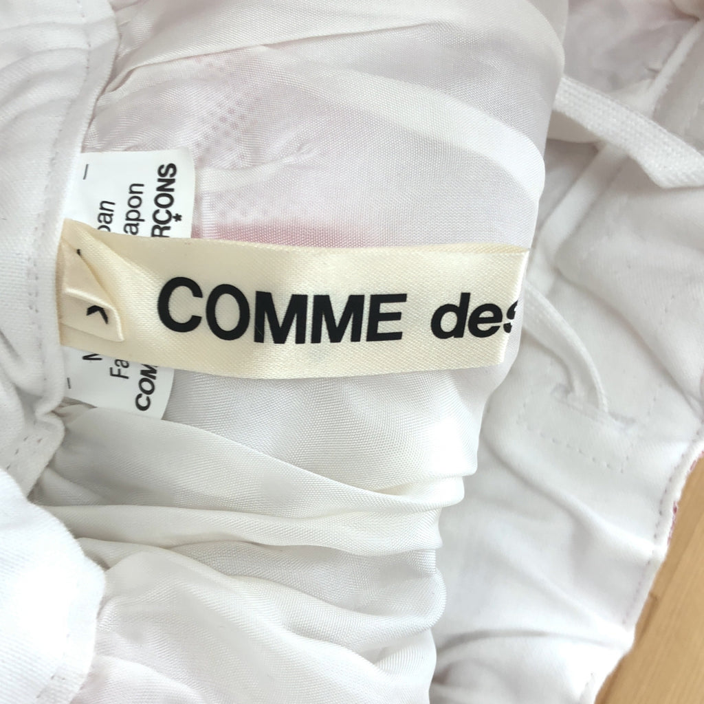 COMME des GARCONS / コムデギャルソン | 2025SS | チュール ドッキング 総柄 プリント タック ボリューム イージースカート | XS | レディース