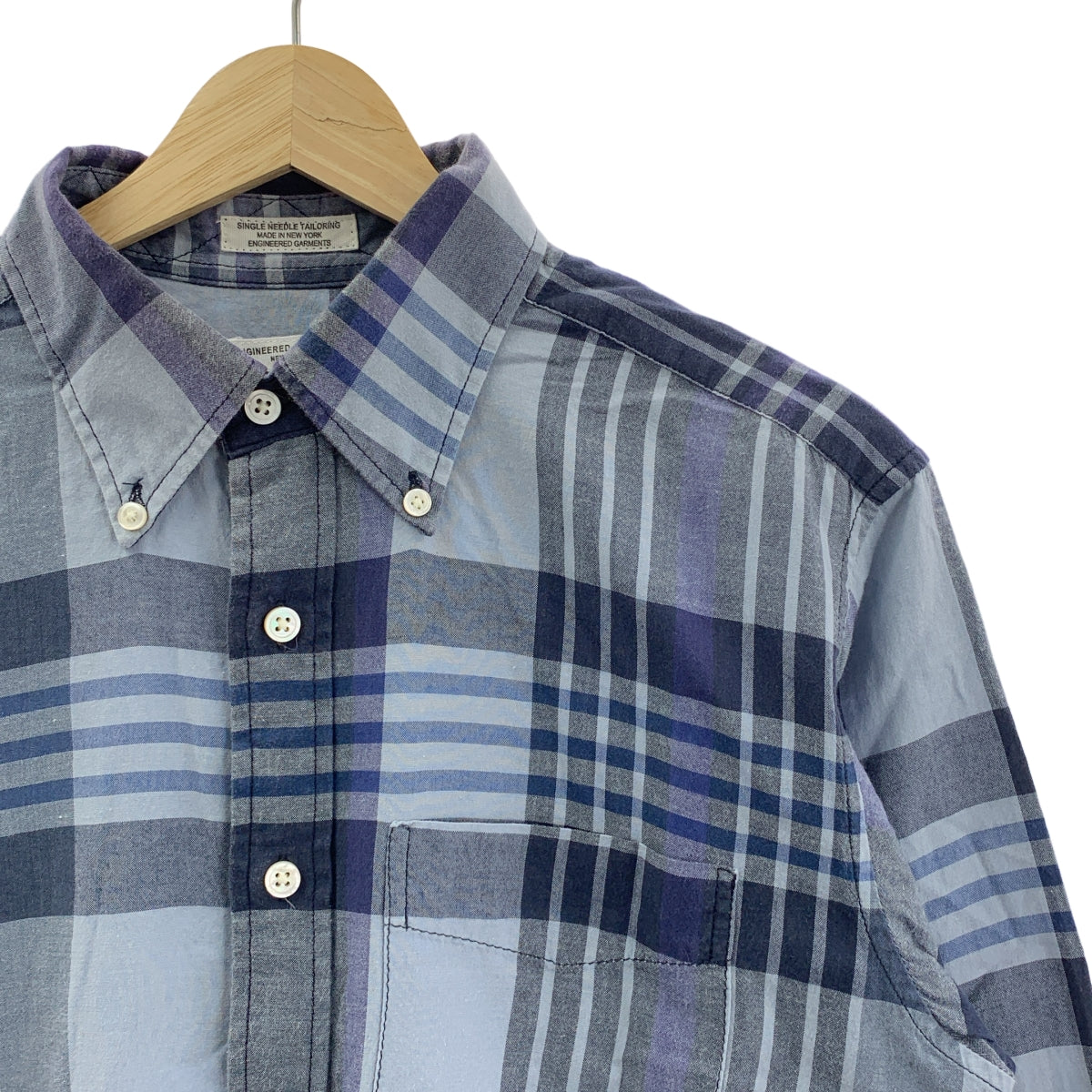 Engineered Garments / エンジニアドガーメンツ | コットン チェック ボタンダウン シャツ | S | メンズ