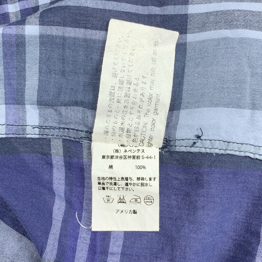 Engineered Garments / エンジニアドガーメンツ | コットン チェック ボタンダウン シャツ | S | メンズ