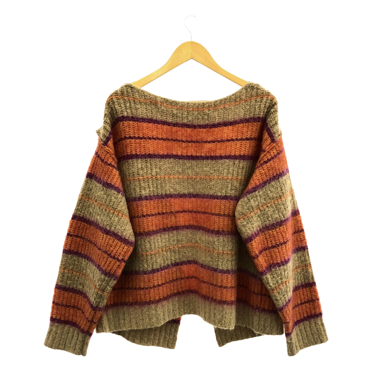 PERVERZE / パーバーズ | Stripe Mohair Wide Cardigan ボーダー モヘヤ カーディガン | F | マルチカラー | レディース
