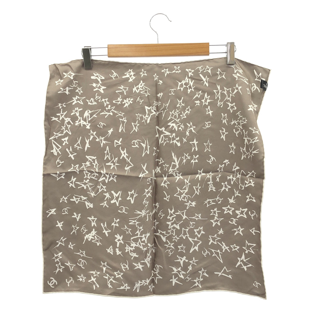 【美品】  CHANEL / シャネル | AA8009 ココマーク シルク スカーフ シュシュ セット | ネイビー