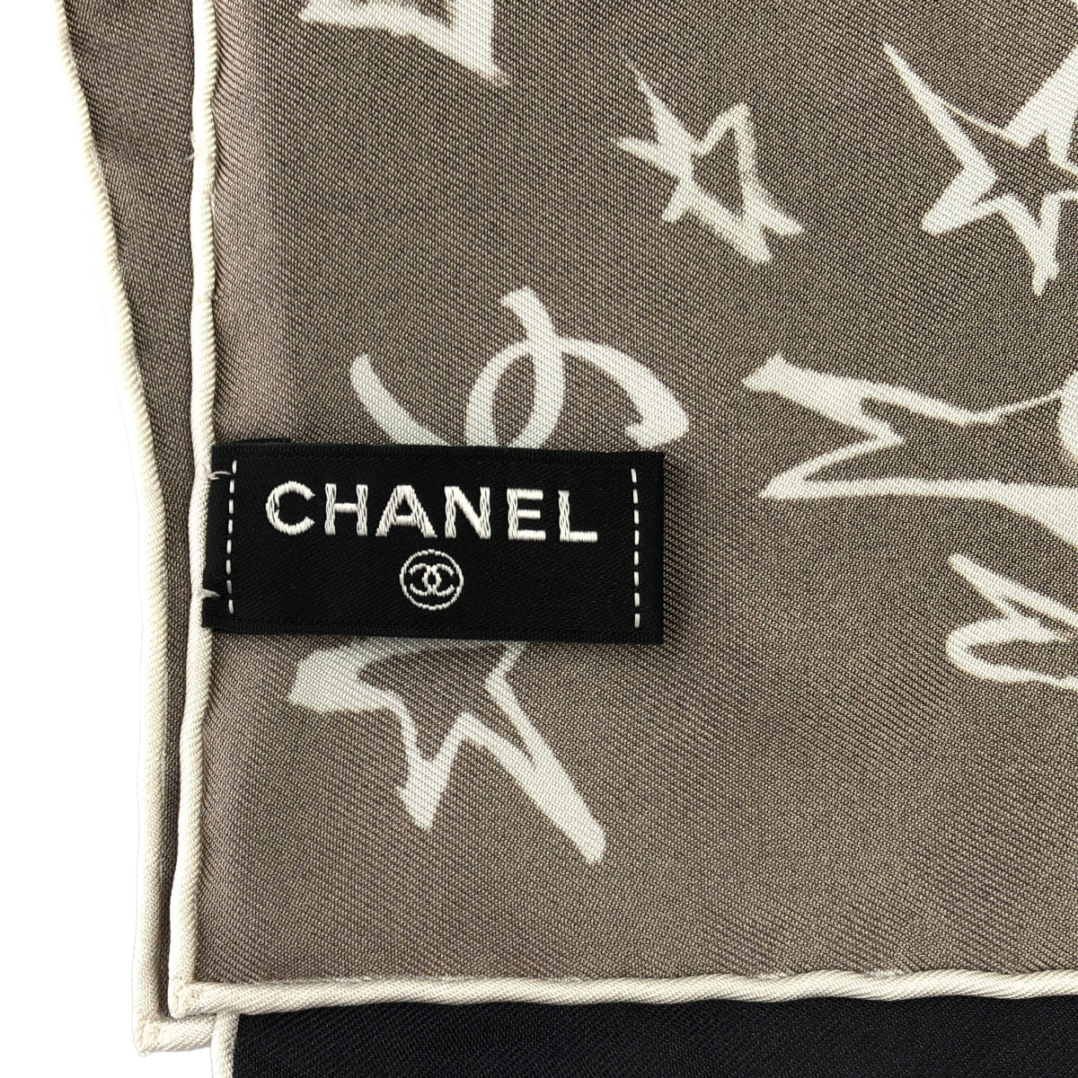【美品】  CHANEL / シャネル | AA8009 ココマーク シルク スカーフ シュシュ セット | ネイビー