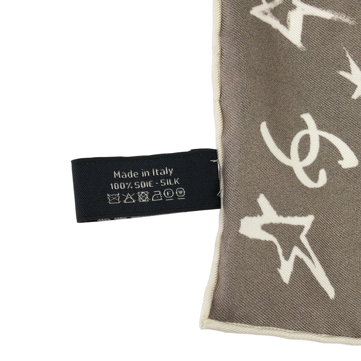 【美品】  CHANEL / シャネル | AA8009 ココマーク シルク スカーフ シュシュ セット | ネイビー