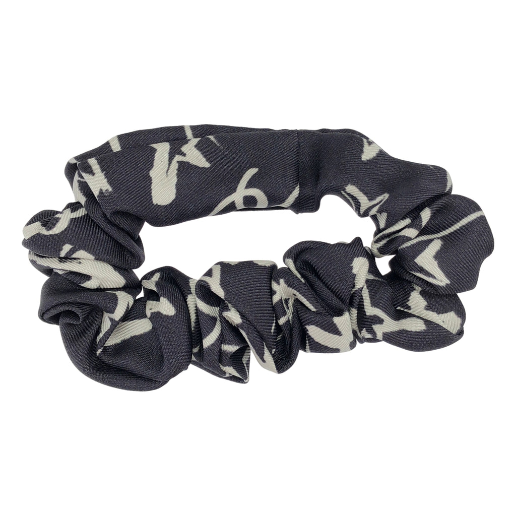 【美品】  CHANEL / シャネル | AA8009 ココマーク シルク スカーフ シュシュ セット | ネイビー