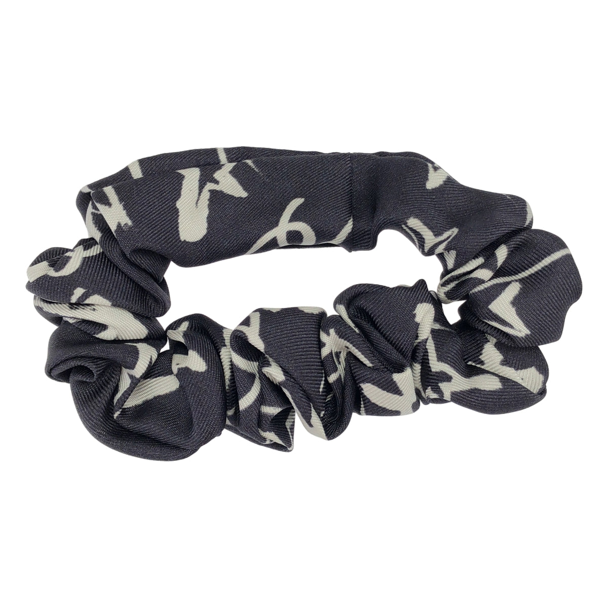 【美品】  CHANEL / シャネル | AA8009 ココマーク シルク スカーフ シュシュ セット | ネイビー