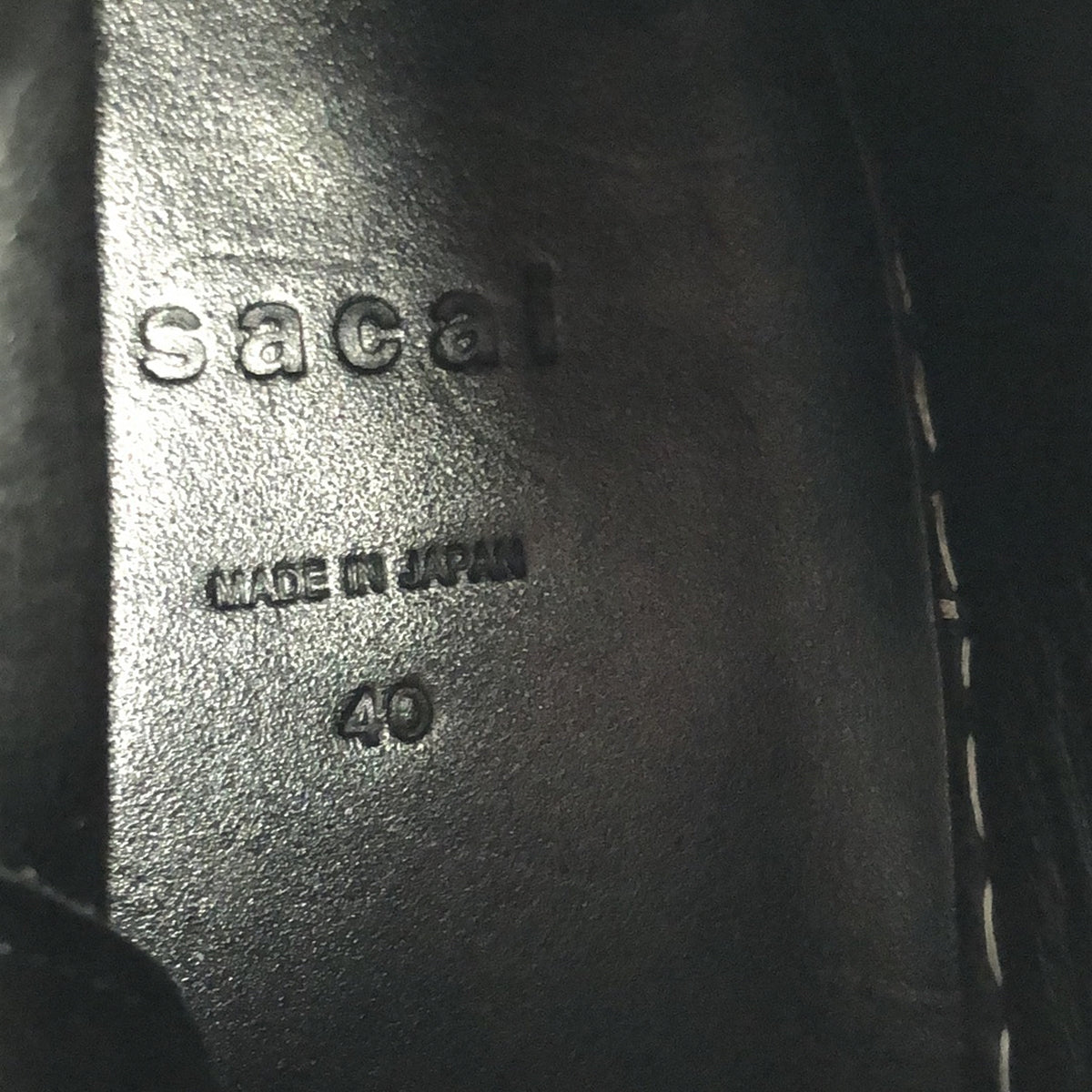sacai / サカイ | 2020SS | ハイソール レザー スエード切替 レースアップブーツ | 40 | ブラック | メンズ
