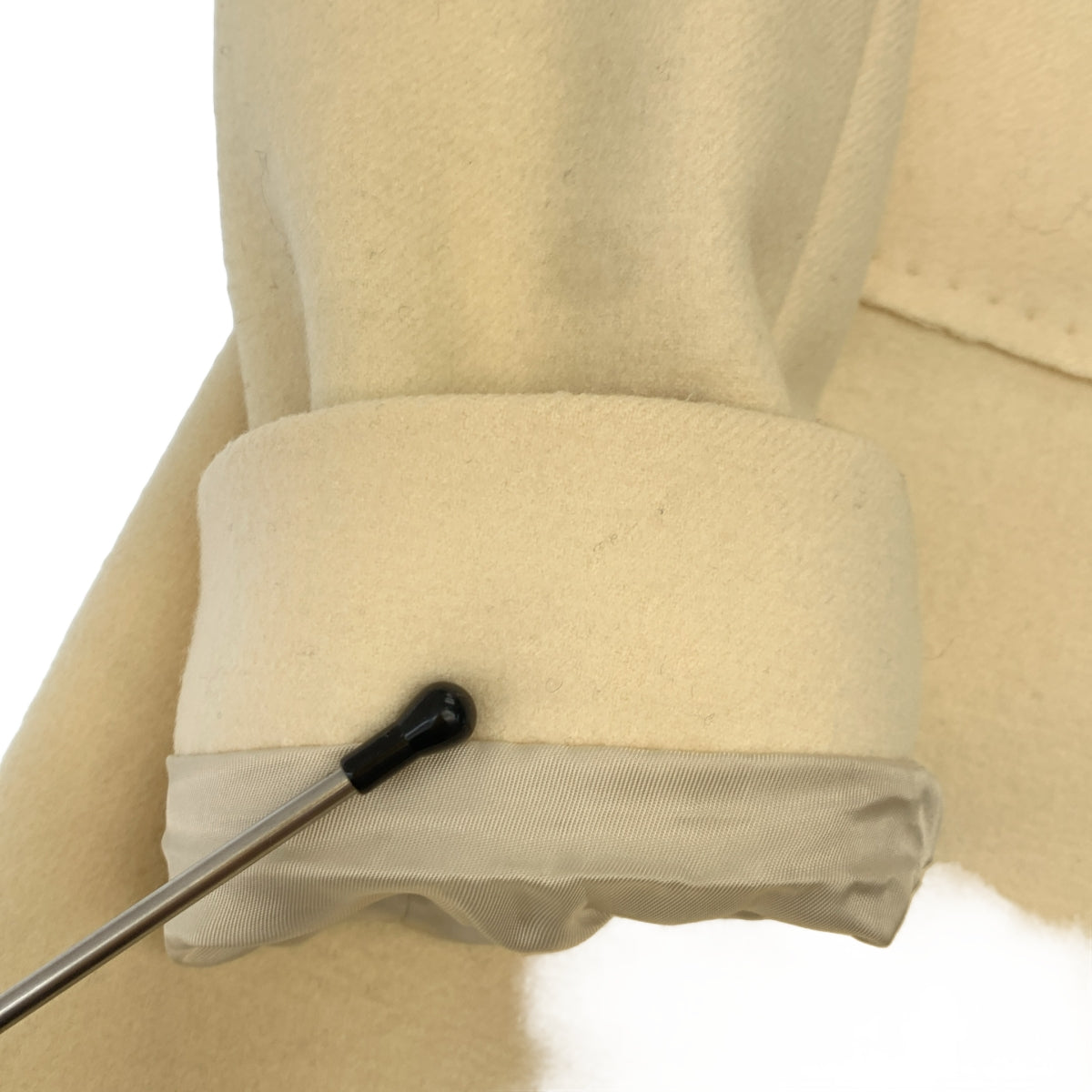 hLam / ラム | ウール シングルコート / 総裏地 | 42 | アイボリー | レディース