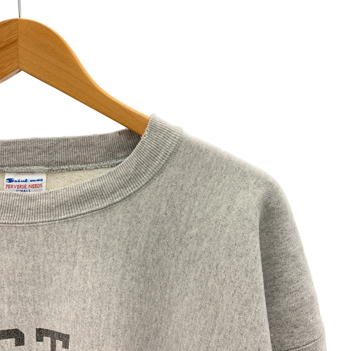 SAINT MICHAEL Mxxxxxx / セントマイケル | CRW SWT ダメージ加工 ロゴ