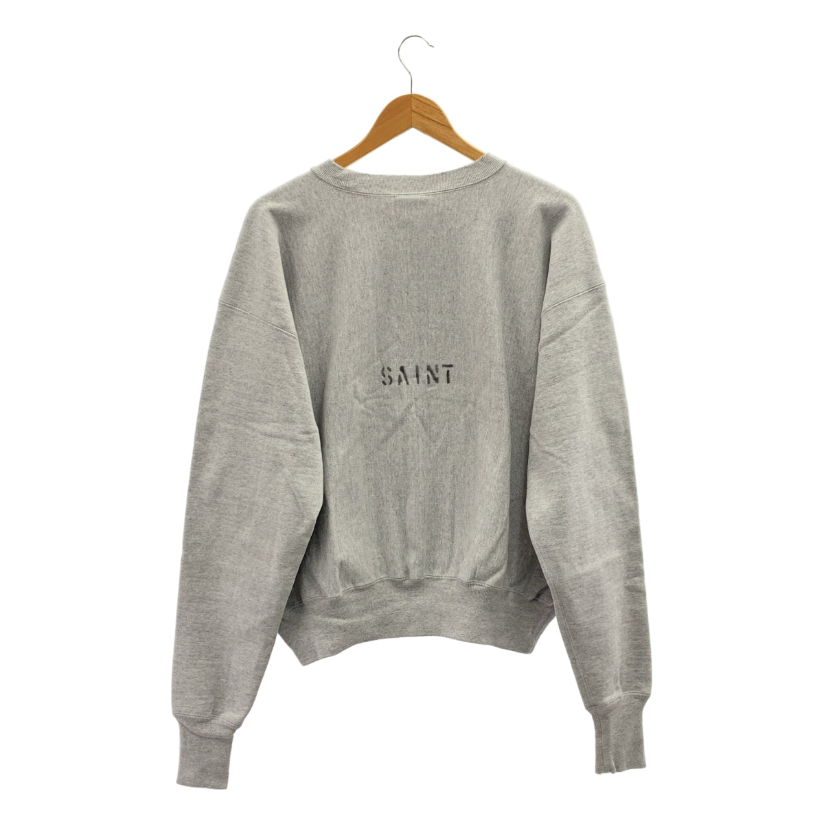 SAINT MICHAEL Mxxxxxx / セントマイケル | CRW SWT ダメージ加工 ロゴ