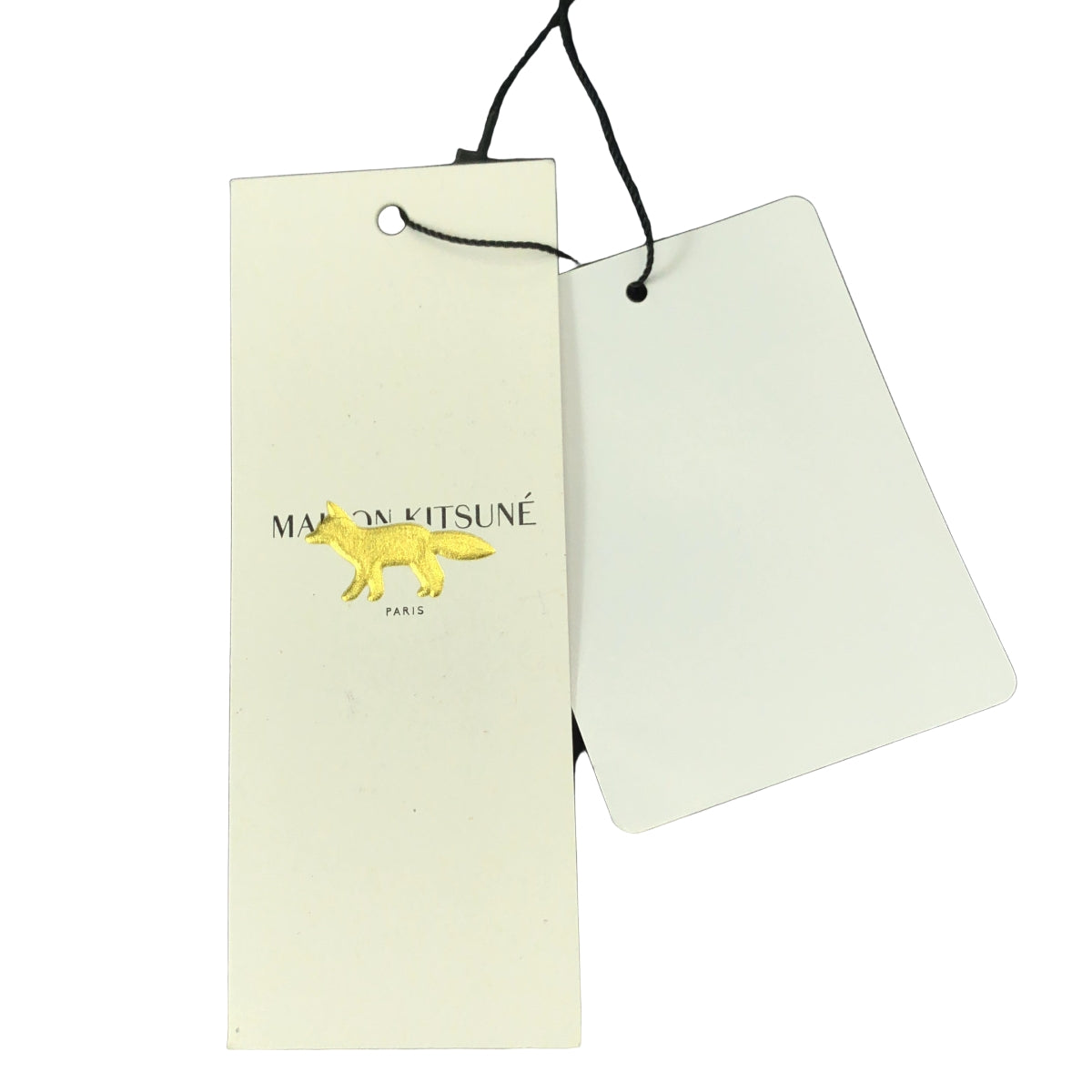 MAISON KITSUNE / 메종 여우 | 캐시미어 혼합 테두리 로고 판초 케이프 니트 | S | 여성