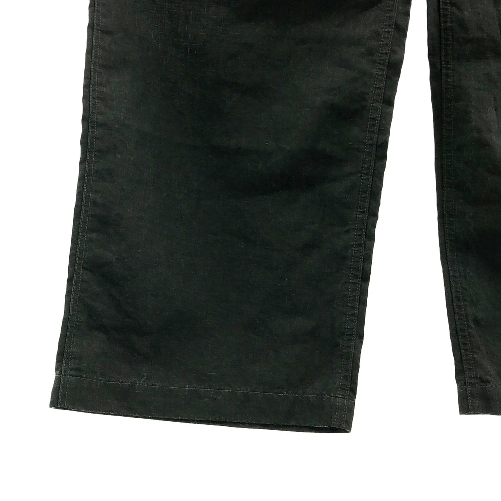 A.PRESSE / 아프레세 | 2025SS | Vintage Black Linen Trousers / 린넨 와이드 트라우저즈 팬츠 | 3 | 맨즈