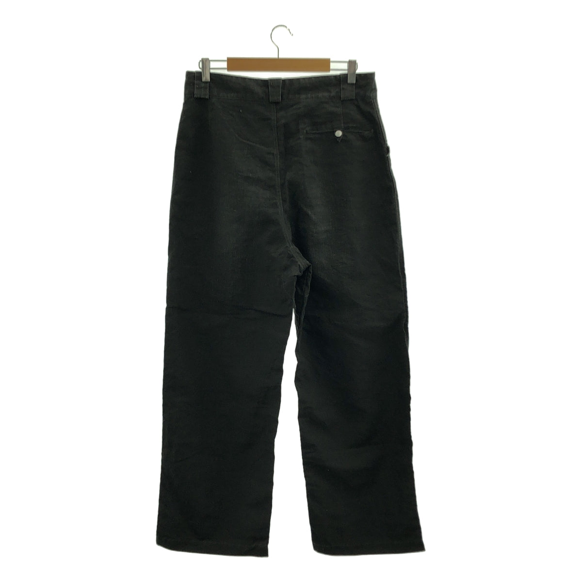 【A.PRESSE】Vintage Black Linen Trousers A.PRESSE Vintage Black Linen Trousers