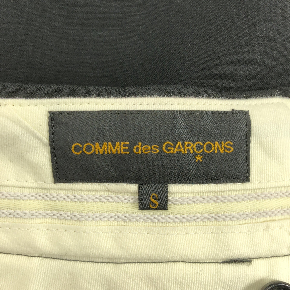 COMME des GARCONS / 콤데 갤슨 | 2018SS | 울 캐시미어 와이드 슬랙스 팬츠 | S | 여성