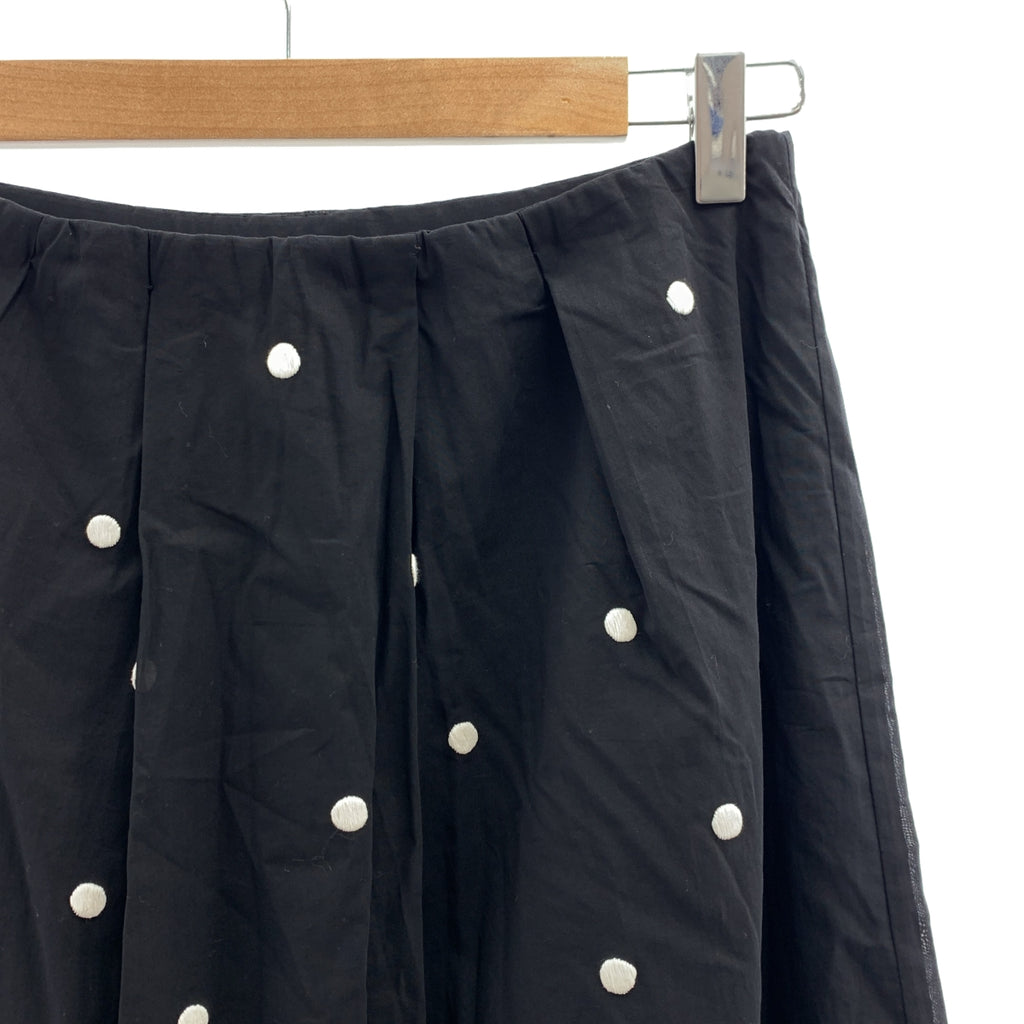 jupe by jackie / 쥬프 바이 재키 | Ron Herman 취급 엠브로이드 사이드 지퍼 볼륨 스커트 / 총 안감 | XS |