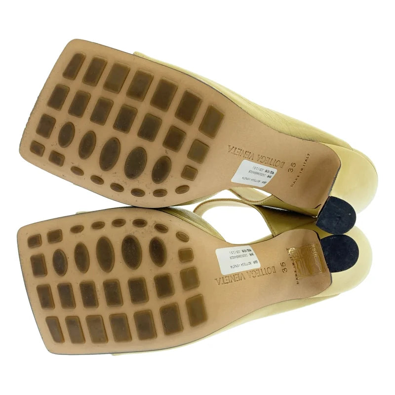 BOTTEGA VENETA / 寶緹嘉 | CLUNCH LUXE 方頭高跟鞋 涼鞋 | 35 | 女士