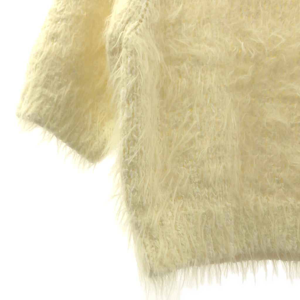 UNITED ARROWS / 유나이티드 애로즈 | 코튼 나일론 크루넥 셔기 니트 스웨터 | F |