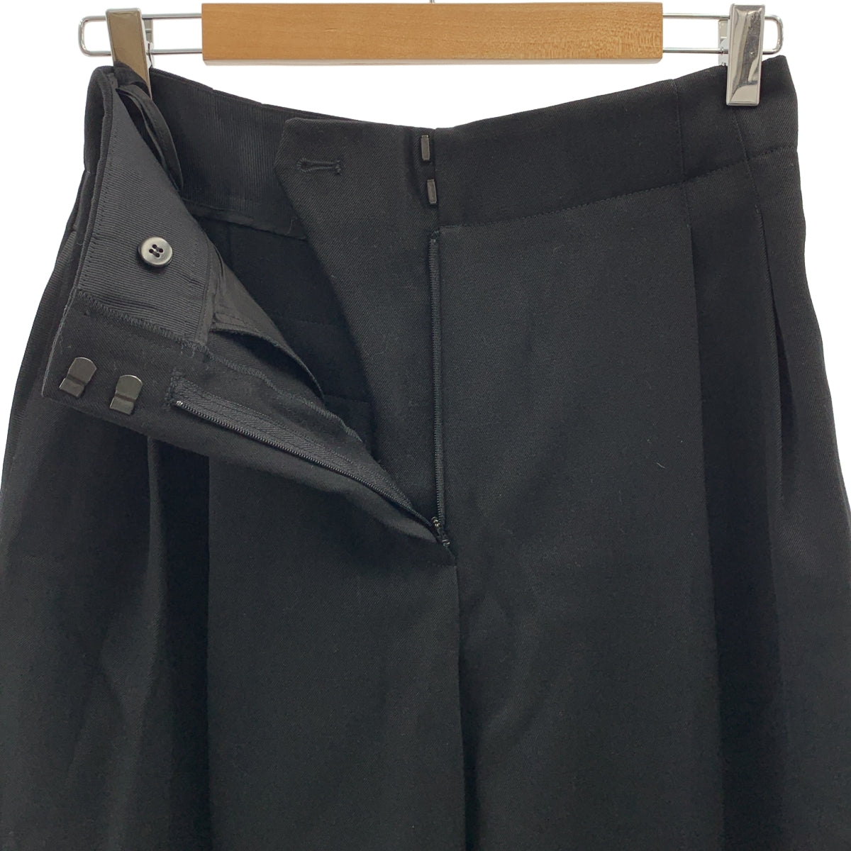 阿瑪尼 (EMPORIO ARMANI) | 雙褶羊毛寬褲 | 1 |