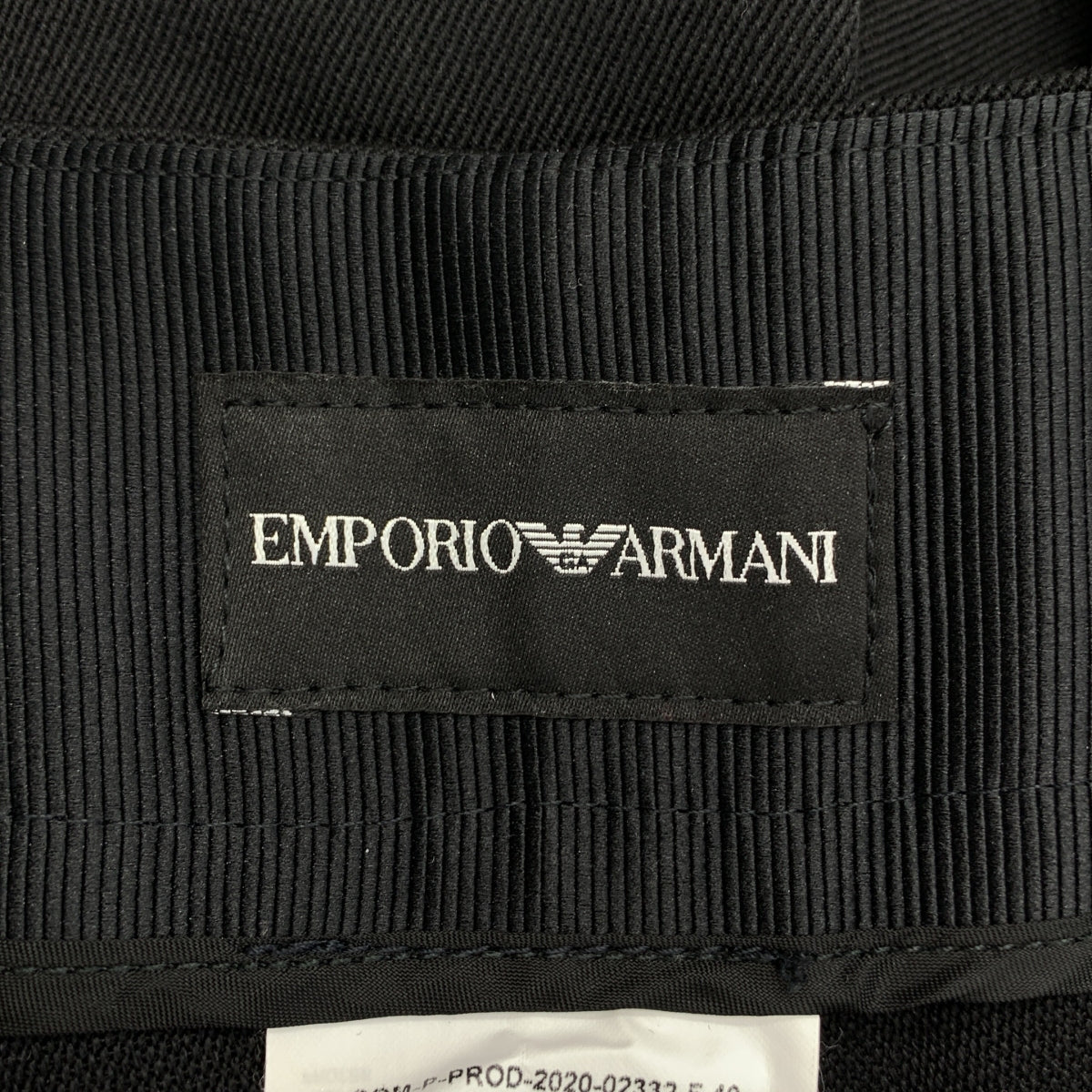 阿瑪尼 (EMPORIO ARMANI) | 雙褶羊毛寬褲 | 1 |