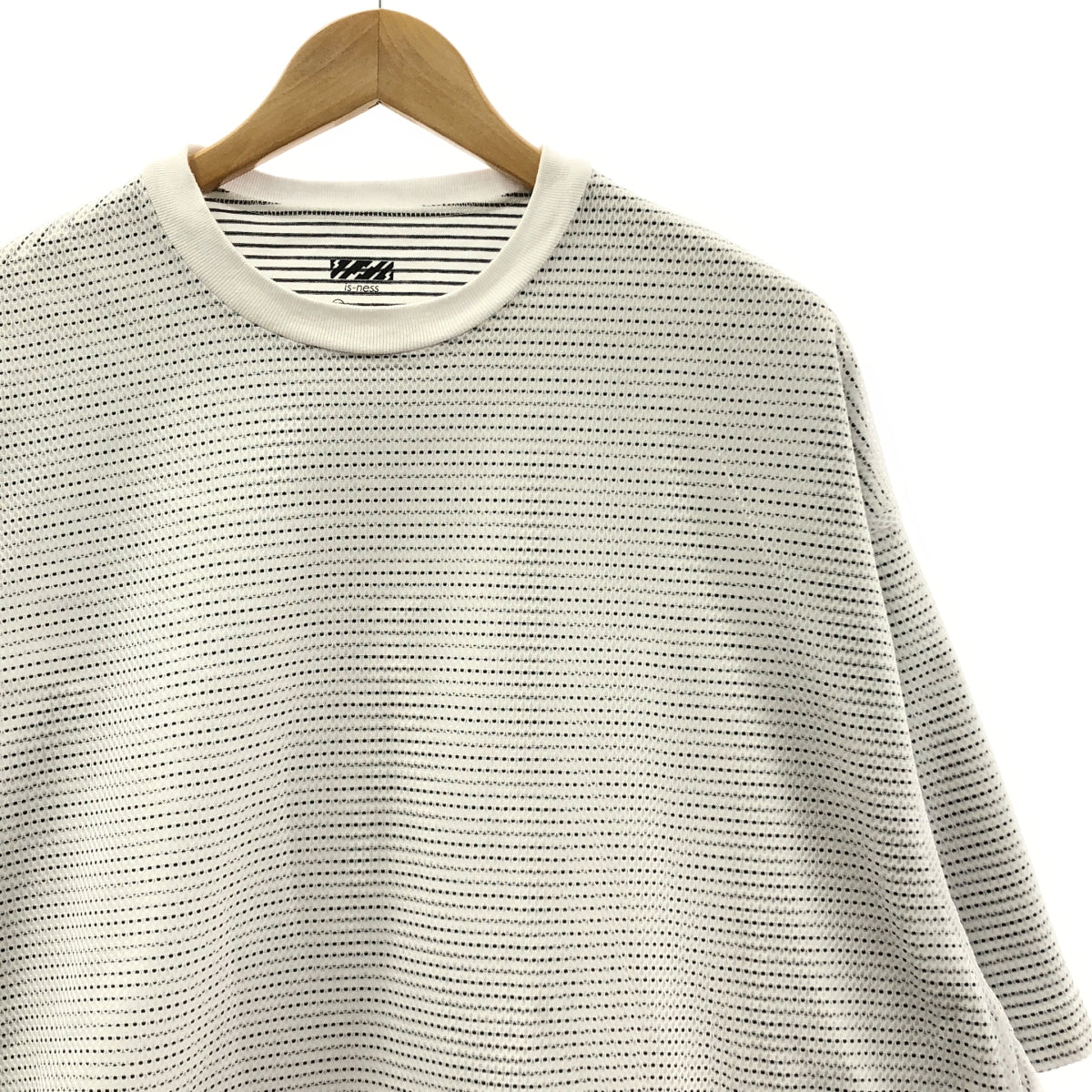 is-ness | 氣球層疊網眼T卹/寬鬆抽繩T卹 | M碼 | 男士