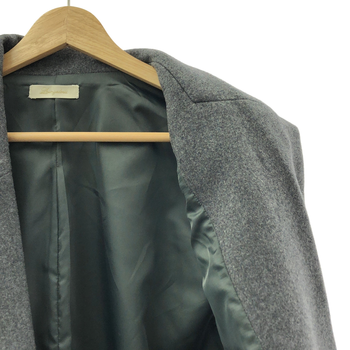 Loungedress / ラウンジドレス | ウール ロング ジレ | F | グレー | レディース