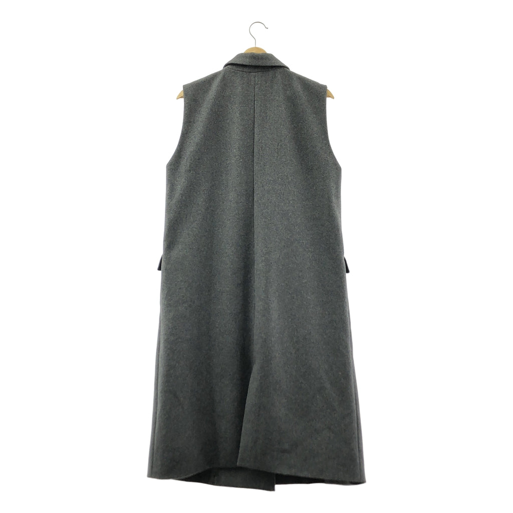 Loungedress / ラウンジドレス | ウール ロング ジレ | F | グレー | レディース