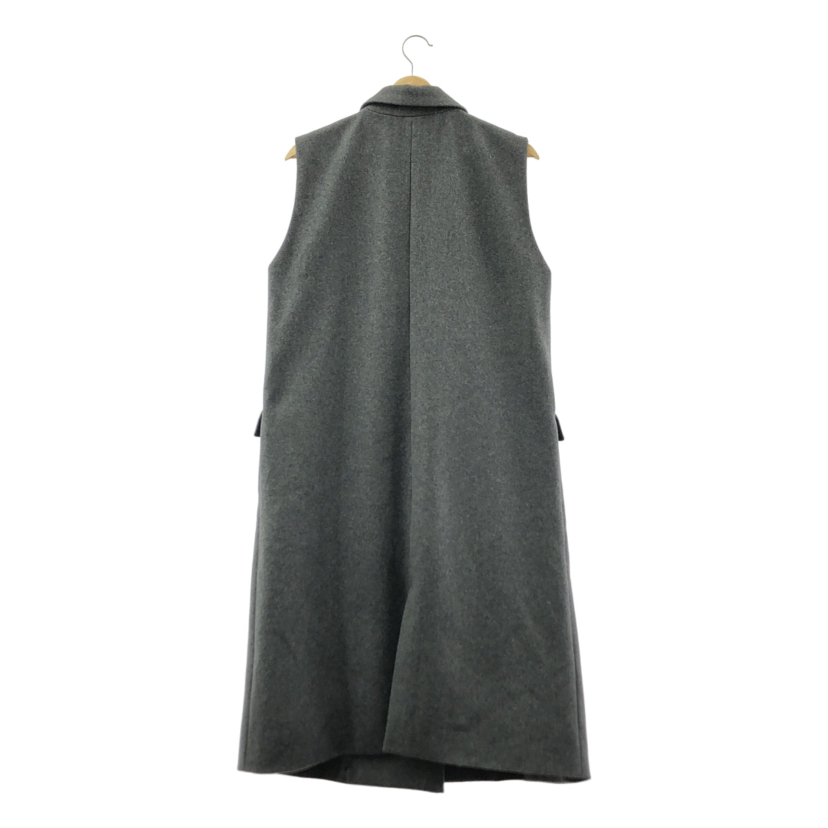 Loungedress / ラウンジドレス | ウール ロング ジレ | F | グレー | レディース