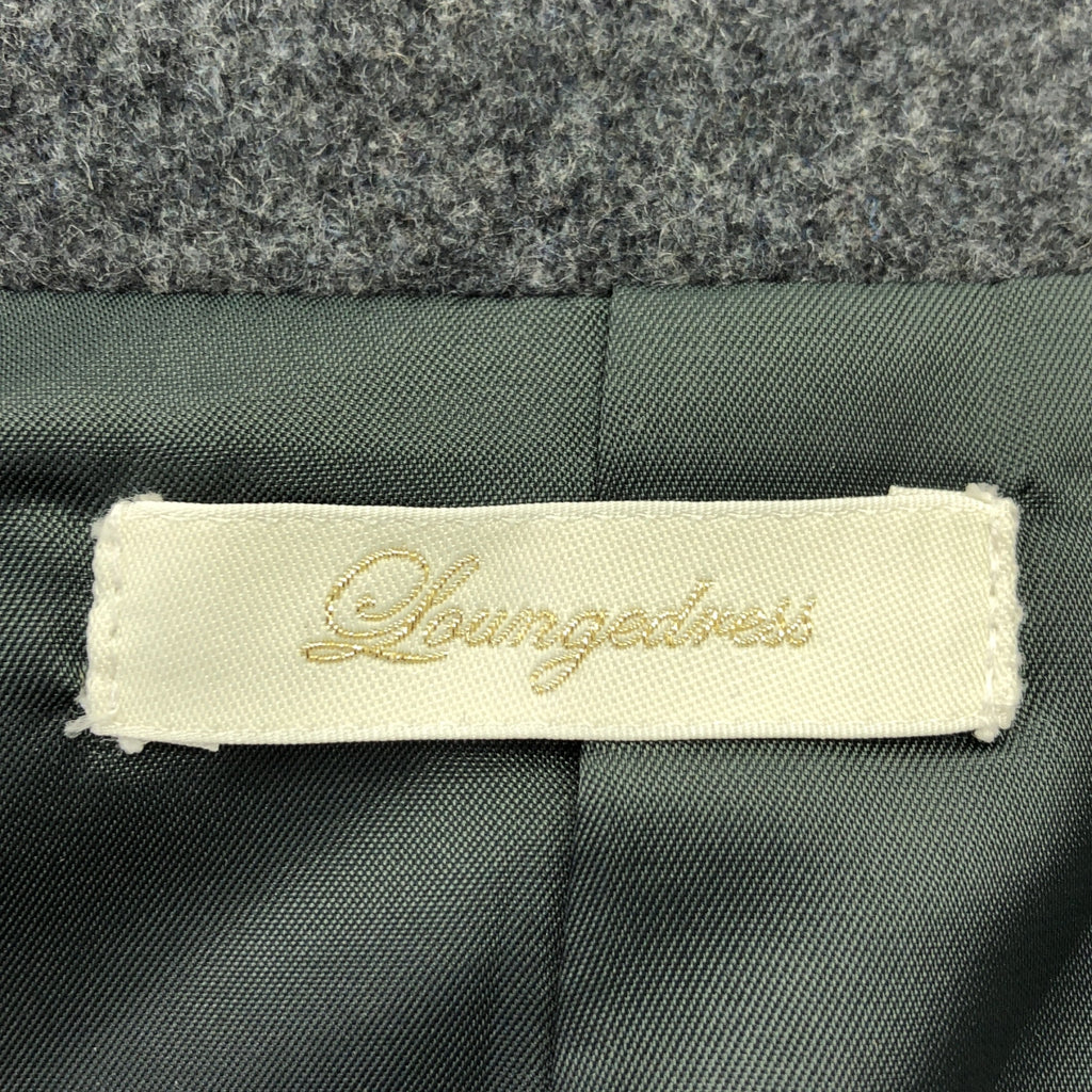 Loungedress / ラウンジドレス | ウール ロング ジレ | F | グレー | レディース